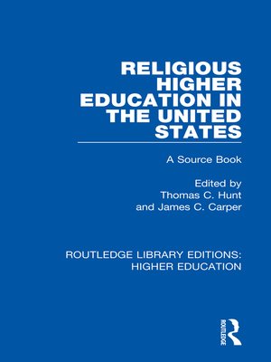 cover image of Religious Higher Education in the United States